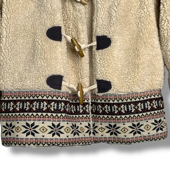 Free People Oh My Teddy Nordic Sherpa Fleece Coat Fits a medium - Picture 3 of 9